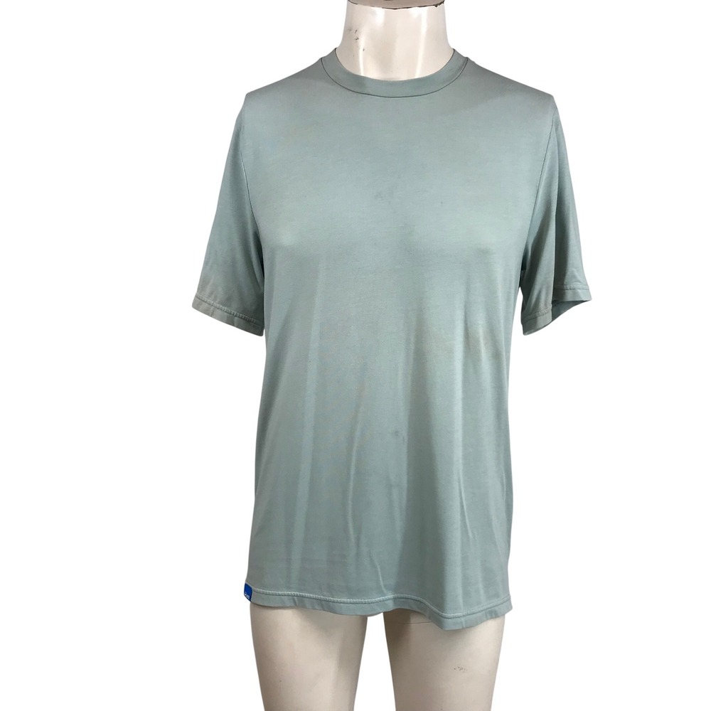 Janji Mens Small Sage Green Short Sleeve Performance Running Training T-Shirt